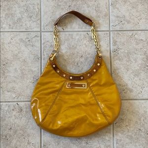 Tory Burch yellow and tan shoulder bag